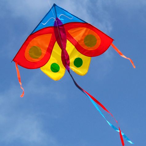 New Outdoor Fun Sports   55"Butterfly Single Line Beginner Kite  / Children Kite With String And Handle Good Flying Kite Activities, Diy Kite Decorations, Line Animals, Kite Decoration, Butterfly Kite, Chinese Kites, Diy Kite, Kites Craft, Kite Accessories