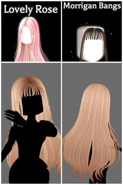 Royale High Custom Faces Ideas, Realistic Royale High Outfits, Royal High Outfit Hacks Cheap, Hair Idea Royal High, Royals High Outfits Ideas, Your Favorite Color Outfit Royale High, Royalehigh Hair Combos, Royale High Hair Combo Ideas, Hair Hacks Royale High