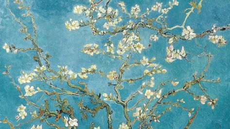 Van Gogh art wallpaper, desktop background, Almond blossom | premium image by rawpixel.com / Gade Vintage Desktop Wallpapers, Van Gogh Wallpaper, Van Gogh Almond Blossom, Wallpaper Notebook, Almond Tree, Cute Laptop Wallpaper, Arte Van Gogh, Desktop Wallpaper Art, Mac Wallpaper