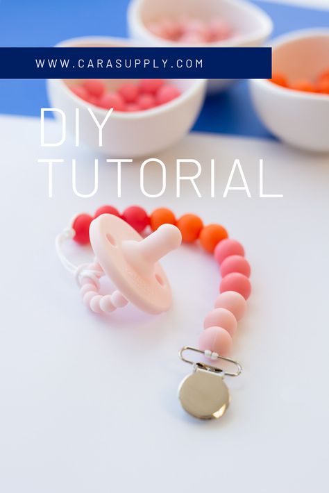 How To Make Silicone Pacifier Clip, Binky Holder Diy, How To Make Beaded Pacifier Clips, Teething Beads Diy, Soother Clips Diy, How To Make Silicone Teethers, How To Make Dummy Clips, How To Make Pacifier Clips, Pacifier Clips Silicone