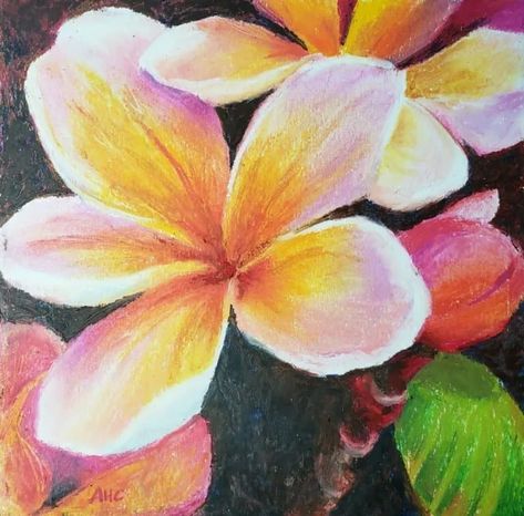 Easy Step By Step Flower Painting with Oil Pastels - VeryCreate.com Simple Chalk Pastel Art, Chalk Pastel Art, Easy Flower Drawings, Oil Pastel Drawings Easy, Soft Pastels Drawing, Sennelier Oil Pastels, Soft Pastel Art, Oil Pastels Painting, Pastel Artwork