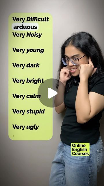 Lets Talk Academy on Instagram: "🛑Stop Saying VERY | Learn Advanced English Words  #shorts #stopvery #ananya #advancedenglish #very

👉All Online English Courses -
*** LINK IN BIO***

In this short English lesson, I’ll show you how to replace the word “very” with more advanced vocabulary, helping you sound more fluent and confident. To enhance your English speaking skills and achieve fluency, avoid basic words—this is a key tip I always share with my students.

#stopsayingvery #englishwithananya  #speakenglish #speakenglishfluently #englishwithananya #learnex #learnexhindi #basicenglish #advancedenglish #englishlesson #englishphrases #englishwords#advancedenglishwords" Advanced English Words, Advanced Vocabulary, Speak English Fluently, English Speaking Skills, Advanced English, Fluent English, Lets Talk, English Course, Speaking Skills