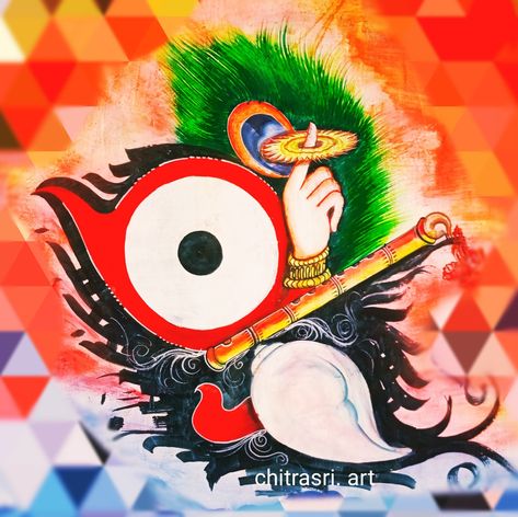 Lord Jagannath Canvas Painting, Rathayatra Puri, Jagganath Lord Painting, Jagannath Art, Jagannath Painting, Marriage Wall Art, Puri Jagannath, Poster Rangoli, Buddhist Art Drawing