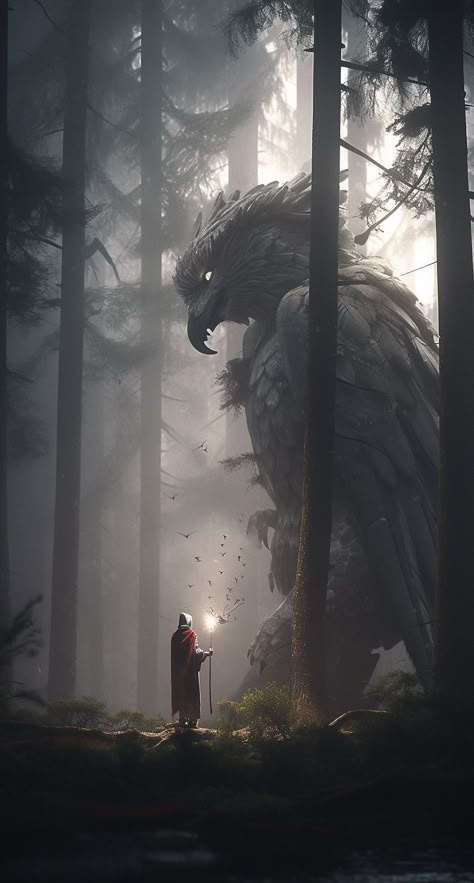 Giant Creatures Concept Art, Magical Creatures Mythology Monsters, Scary Fantasy Creatures, Horror Creature Concept Art, Giants Fantasy Art, Scary Mythical Creatures, Monster Creature Design, Nature Monster, Dream Monster