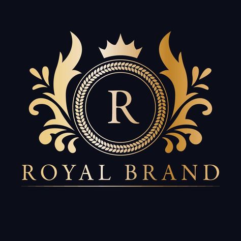 Royal Brand Logo, Royal Logo Design Creative, Aesthetic Logo Design Ideas, Hd Logo Design, Logo With Crown, Luxury Logotype, Crown Logo Design, Logo Property, Logo Skincare