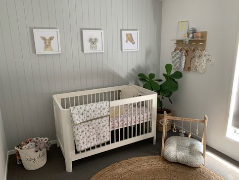 Green Feature Wall Nursery, Panelled Walls Nursery, Nursery Accent Wall, Newborn Room, House Updates, Nursery Room Design, Tranquil Retreat, Baby Room Inspiration, Green Nursery