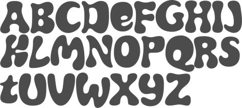 Cool Fonts For Posters, Trippy Fonts Alphabet, Hippie Font Alphabet, Alt Fonts, Funky Fonts Alphabet, Funky Typeface, Trippy Letters, Hippy Font, Hippie Lettering