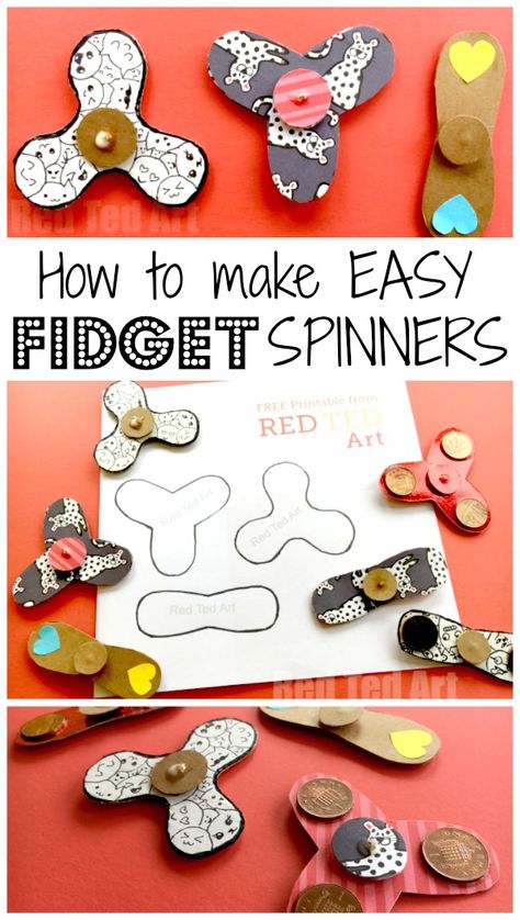 Diy Fidget Spinner, Spinners Diy, Science Fair Project, Bored Kids, Fidget Spinners, Diy Projects For Kids, Crafts For Boys, Science Fair, Easy Crafts For Kids