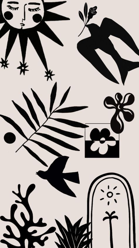 Matisse inspired black and white poster print #matisse #art #poster #wallpaper #vibes #aesthetic #nature Matisse Tattoo, Wallpaper Vibes, Matisse Inspired, Poster Wallpaper, Geometric Drawing, White Poster, Aesthetic Nature, Matisse Art, Black And White Posters