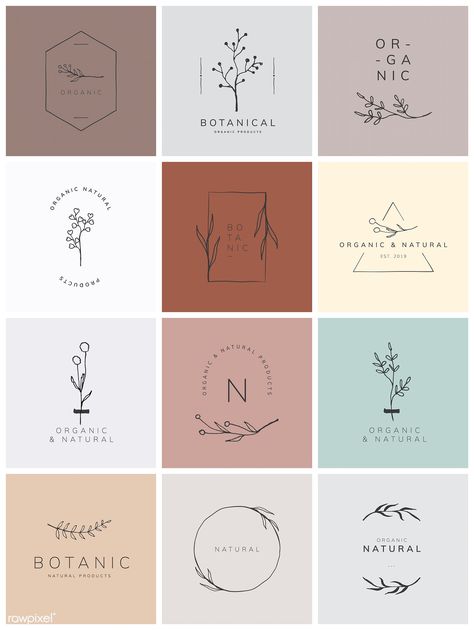 Christian Logos Design, Minimal Logo Design Inspiration Branding, Logo And Branding Design, Organic Products Packaging, Colour Logo Design, Contemporary Branding Design, Botanical Branding, Organic Graphic Design, Logo Inspiration Design