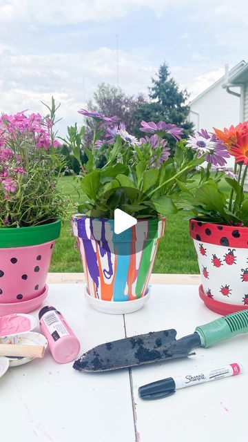 Deena Keller on Instagram: "Flower Pot Crafts🌸 follow @abcdeelearning for more kids ideas. Comment FLOWER to learn how to make these three flower pots and get the links to what you need!🪴" Grandkid Crafts, Crafting For Kids, Rose Craft, Child Activities, Pot Art, Flower Pot Art, Rose Crafts, Origami Rose, Pot Crafts