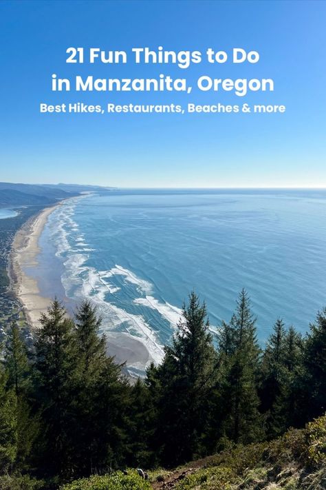 Manzanita and Oswald West State Park will forever have my heart. This extra scenic portion of the North Oregon Coast is gorgeous in any season. From summer to winter, here are 21 fun things to do in Manzanita, Oregon. #travel #oregon #portland Agates In Oregon, Manzanita Oregon Things To Do, Manzanita Beach Oregon, Manzanita Oregon Coast, Portland Oregon Beach, Manzanita Oregon, Oregon Aesthetic, Things To Do Inside, Tillamook Oregon