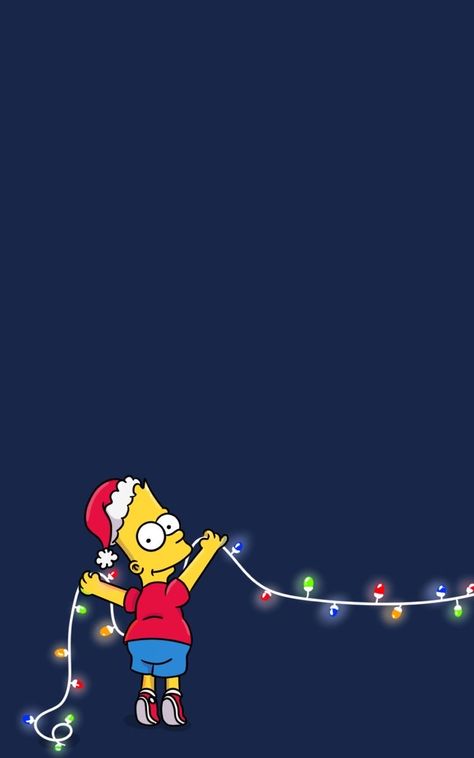 Lisa Simpson Christmas Wallpaper, Aesthetic Blue Christmas Wallpaper, Christmas Cartoons Aesthetic, The Simpsons Christmas Wallpaper, Aesthetic Simpsons Wallpaper, Blue Christmas Background Aesthetic, Christmas Wallpaper Cute Cartoon, Cartoon Christmas Aesthetic, Simpsons Christmas Wallpaper