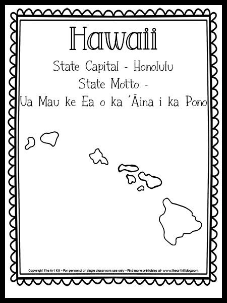 Hawaii State Project, Hawwain Theme, 50 States Activities, Hawaiian Islands Map, Hawaii Crafts, August Themes, Hawaii Activities, Hawaiian Crafts, Hawaii Theme