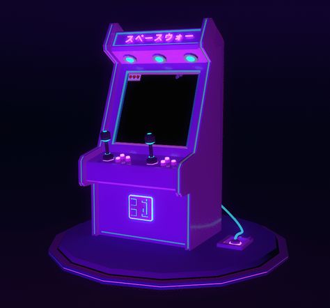 Retro Arcade 3D | Behance Retro 3d Art, Pinball Machine Aesthetic, Arcade Machine Drawing, Arcade Machine Aesthetic, Arcade Machine Illustration, Futuristic Arcade, Neon Arcade, Arcade Design, Arcade Aesthetic