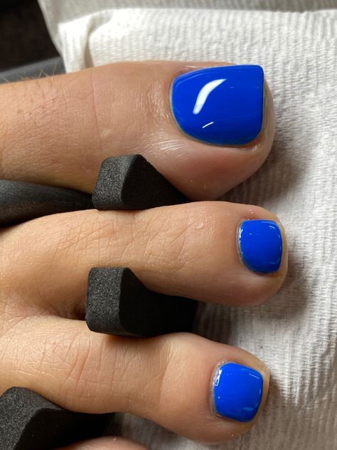 Electric Blue Pedicure, Dnd Pittsburgh Blue, Cobalt Blue Pedicure, Blue Toenail Polish, Dark Blue Toenails, Dark Blue Pedicure, Blue Gel Pedicure, Royal Blue Pedicure, Royal Blue Toe Nails