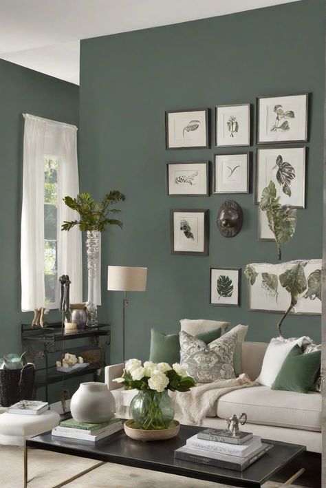 home decorating, home interior, home decor interior design, interior bedroom design, designer wall paint, paint color match, home paint colors Light Oak Floors, Green Painted Walls, Light Colored Furniture, Latest Interior Design Trends, Dark Furniture, Green Cabinets, Trendy Decor, Living Room Paint, Small Living Room