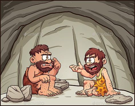 Cartoon Cavemen - People Characters Caveman Cartoon, Early Humans History, Ancient Egypt Pyramids, African Art Projects, Prehistoric Man, Rick And Morty Poster, Early Humans, 1080p Anime Wallpaper, Irregular Verbs