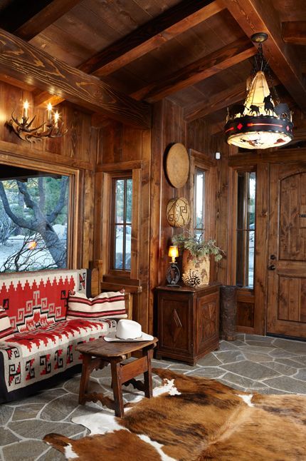 Explore our dream world of chic rustic serenity. Casas Country, Log Cabin Living, Cabin Furniture, Casa Country, Hunting Cabin, Cabin Interiors, Cabin Living, Clark Gable, Hunting Lodge