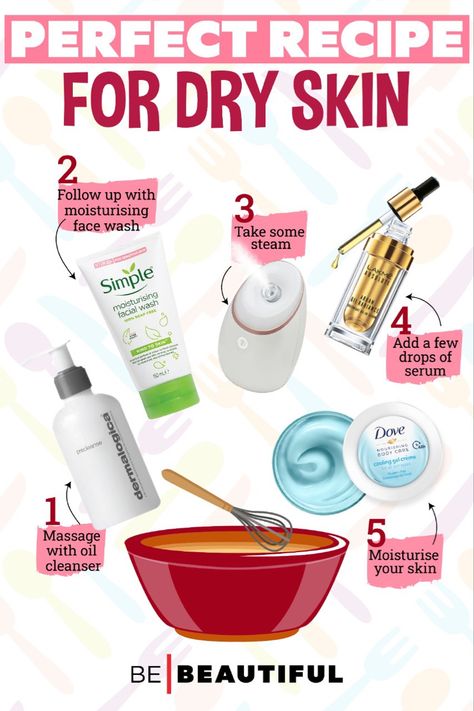 Skincare routine to moisturise dry skin Good Skin Tips For Dry Skin, How To Prevent Dry Skin, Best Face Serum For Dry Skin, How To Get Hydrated Skin, Dry Skin Remedies For Face, Tanning Tips In The Sun, Dry Skincare Routine, Dryskin Skincare, Skin Care For Dry Skin