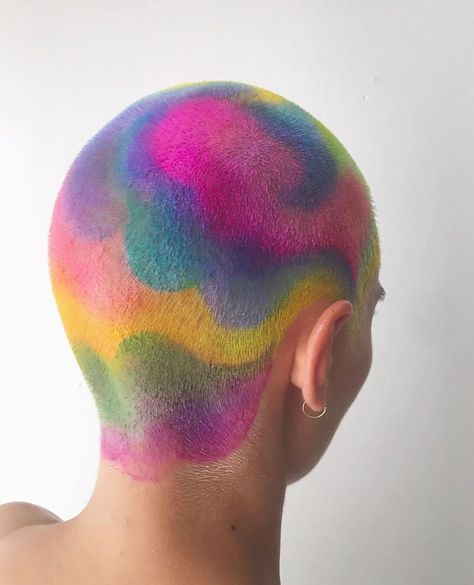 Shaved Head Designs, Shaved Hair Designs, Buzzed Hair, Bald Hair, Salon Interior Design, Shaved Head, Dye My Hair, Hair Reference, Hair And Makeup Artist