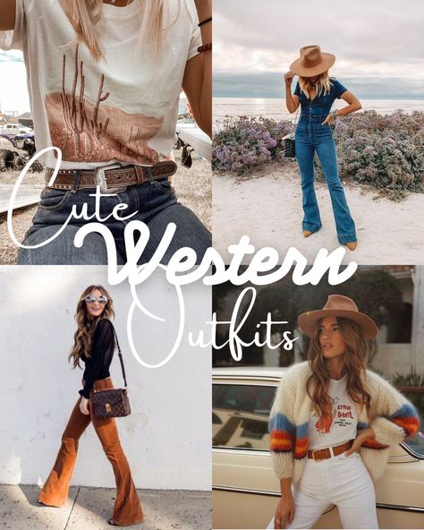 41 Trending Western Outfit Ideas To Steal - ljanestyle Fashionable Western Outfits, Nfr Casual Outfits, Country Western Concert Outfit Ideas, Cowboy Casual Attire Women, Trending Western Outfits Women, Nfr Daytime Outfits, Easy Western Outfit For Women, Petite Western Outfits, Western Wear Women's Outfits