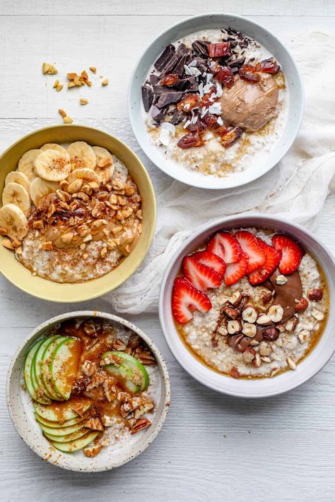 Overnight Steel Cut Oats Overnight Steel Cut Oats, Oats With Milk, Steel Cut Oats Overnight, Breakfast Calories, Steel Cut Oats Recipe, Oatmeal Toppings, Protein Oatmeal, Oats Recipe, Steel Cut Oats