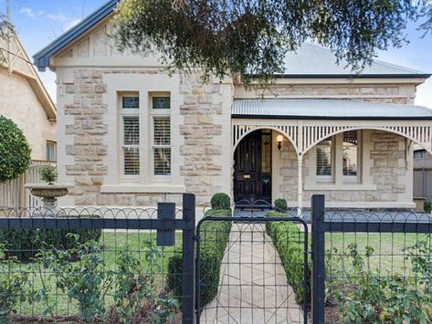 Sandstone Classics Currently On The Market Sandstone Houses Exterior, Australian Heritage Homes, Australian Sandstone House, Sandstone Facade House, Sandstone Brick House Exterior, Heritage House Exterior, Sandstone Exterior Houses, Heritage Homes Australian, Sandstone House Exterior