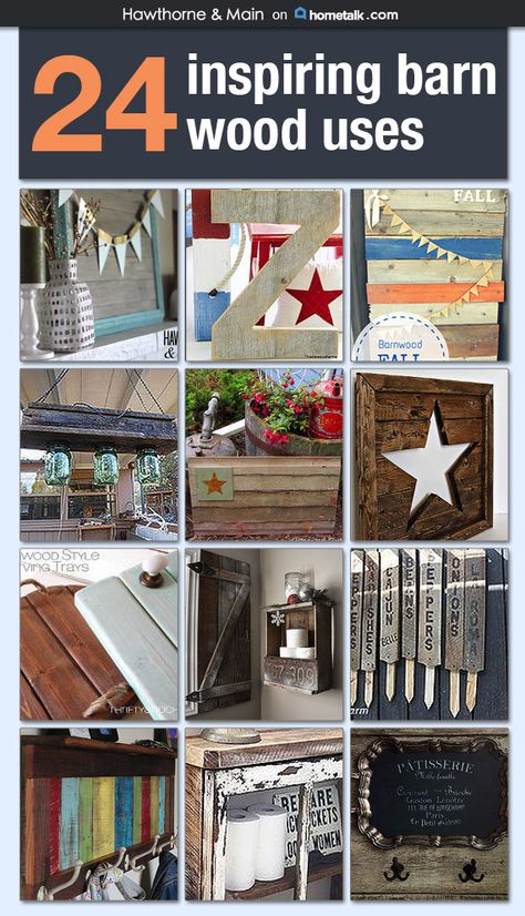 24 Inspiring Barn Wood Uses Barnboard Projects, Barn Board Crafts, Barn Board Projects, Craft Nights, Barn Siding, Diy Barn, Free Rein, Barn Wood Projects, Old Barn Wood