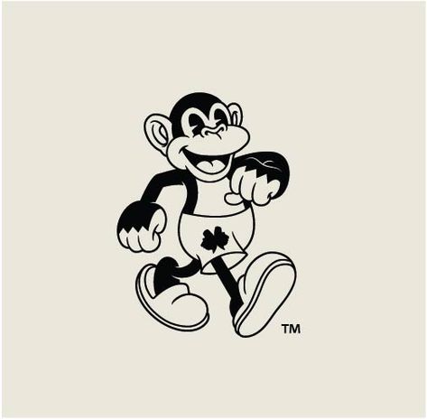 Mascot the Monkey™ 1930s Cartoons, 심플한 그림, Vintage Cartoons, Desain Buklet, Old School Cartoons, Graffiti Characters, Cartoon Tattoos, Tableau Art, Cartoon Logo