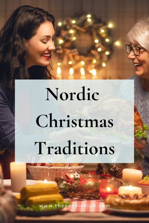 Viking Christmas Traditions, Norwegian Smorgasbord Ideas, Viking Yule Traditions, Denmark Christmas Traditions, Scandinavian Christmas Party, Icelandic Christmas Decorations, European Christmas Traditions, Icelandic Christmas Traditions, Norway Christmas Decorations