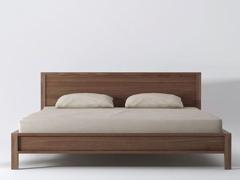 King Size Bed Designs, Designer Nightstand, Wooden King Size Bed, Bed Mattress Sizes, Simple Bed Designs, Letto King Size, Cama Queen Size, Solid Bed, Bedside Table Design