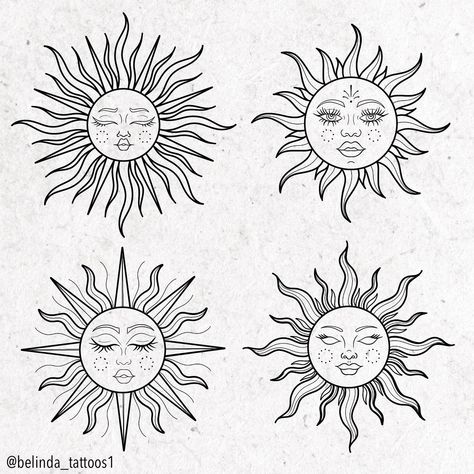 Would love to tattoos these, maybe it’ll bring the sun out ☀️ I’m happy to do them in colour, black and grey or just line work. . . . #sun #suntattoo #suntattoodesign #suntattoidesigns #boldtattoo #tradworkers #neotrad #tattootime Sun Tattoo Above Knee, Leadership Sun Tattoo, Sun Tattoo With Shading, Black Out Tattoo Sun, Follow The Sun Tattoo, Sun Tattoo Outline, Happy Sun Tattoo, Sun And Butterfly Tattoo, Sun Tattoo Stencil