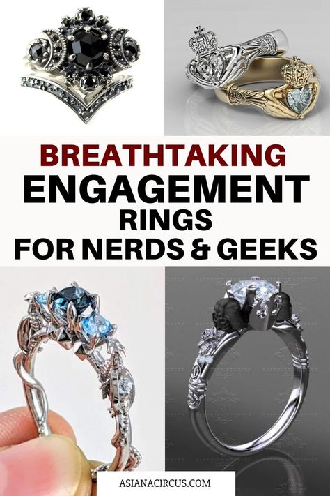 Nerdy Wedding Rings, Star Wars Wedding Ring, Zelda Engagement Ring, Nerd Rings, Geek Wedding Rings, Star Wars Engagement, Star Wars Engagement Rings, Geek Engagement Rings, Star Wars Ring