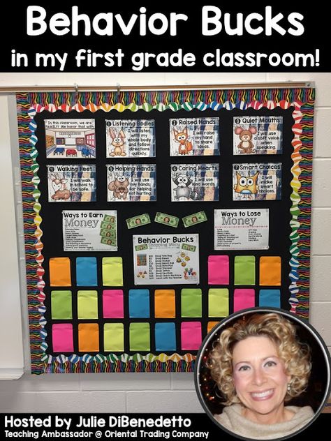 Behavior Bucks Celebrating Smart Choices in the Classroom! First Grade Reward System, Classroom Bucks Reward System, Behavior Management First Grade, Classroom Economy Elementary, Teacher Bucks, First Grade Behavior Management Ideas, Behavior Bucks Reward System, Classroom Behavior System, Classroom Cash