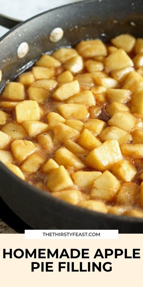 Dessert Quick, Fruits Salad, Apple Pie Recipe Homemade, Apple Pie Filling Recipes, Autumn Baking, Apple Pie Recipe Easy, Homemade Apple Pie Filling, Apples Cinnamon, Fruit Pies