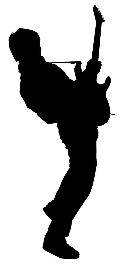 Rockstar Silhouette, Guitarist Silhouette, Musician Silhouette, Band Silhouette, Guitar Silhouette, Dancer Drawing, Steel Guitar, Marty Mcfly, Silhouette Images