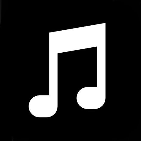 Music Black Icon, Music Icon Aesthetic, Music App Icon, Whatsapp Logo, Music Black, Black App, Web Fonts, Apple Icon, App Pictures