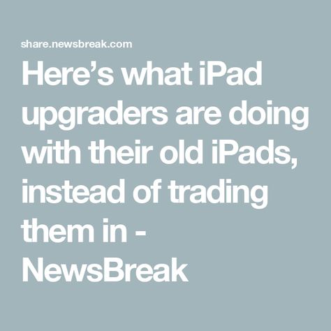 Here’s what iPad upgraders are doing with their old iPads, instead of trading them in - NewsBreak Best Vpn, Digital Recipe Book, Computer Shortcuts, New Ipad Pro, Streaming Tv, Old Phone, New Ipad, Photo Apps, Digital Photo Frame