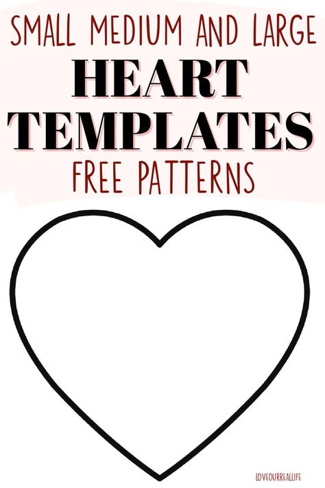 heart template Heart Outline Printable, Sew Simple Shapes Templates, Heart Shape Printable Free, Heart Shape Pattern Free Printable, Quilt Heart Pattern Free, Heart Stencil Templates Free Printables, Sewing Hearts Pattern, Heart Shaped Pillow Diy Free Pattern, Large Heart Template Printable Free