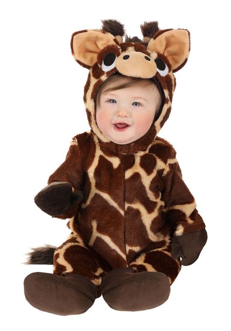 PRICES MAY VARY. COSTUME COMFORT: Dive into the world of animal costumes for kids with this delightful giraffe outfit, a charming choice for your little one. This baby costume, crafted from 100% polyester, ensures a cozy and comfortable feel while being gentle on your baby's skin. SECURE FIT: Featuring a minky giraffe printed jumpsuit, the costume ensures a secure fit with a center front zipper and a hook and loop fastener strap. Ease of dressing and undressing is a key feature, allowing more ti Animal Costumes For Boys, Giraffe Outfit, Animal Costumes For Kids, Zebra Costume, Costume Family, Giraffe Costume, Elephant Costumes, Gentle Baby, Animal Costumes