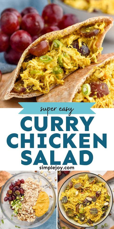 Chicken Curry Wrap Recipe, Coconut Curry Chicken Salad, Mango Curry Chicken Salad, Chicken Curry Salad Sandwich, Chicken Salad Curry Recipe, Keto Curry Chicken Salad, Curry Chicken Salad With Apples, Red Curry Chicken Salad, Curried Chicken Salad Sandwich