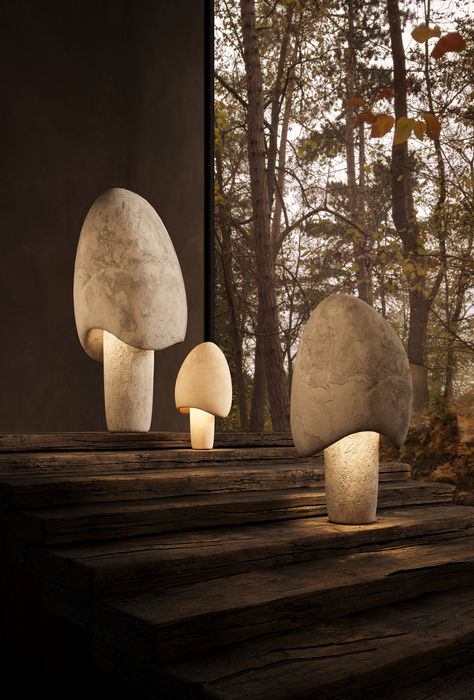 Dive into a world of enchantment with the Mushroom Lamp – a marvel among designer lighting. Its organic, morphic shape and whimsical light design will whisk you away to a magical meadow, where shimmering peace abounds. Available in various shapes, sizes, and materials, these 'mushrooms' double as nightlights, table lamps, and floor lamps, adding a touch of whimsy to any space. Illuminate your surroundings with the playful charm of Mushroom Lamp. Mushroom Floor Lamp, Foam Table, Lamp Mushroom, Designer Lighting, Lamp Floor, The Mushroom, Mushroom Lamp, Light Design, Ceramic Lamp