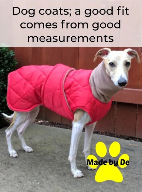 Your dog will like their coat better if it fits. Knowing how to get good measurements can help. Dog Winter Coat Pattern Free, Dog Coat Pattern Free Printable, Dog Jacket Patterns, Dog Snowsuit, Large Dog Coats, Pet Clothes Patterns, Dog Coat Pattern, Large Dog Clothes, Fit Dogs