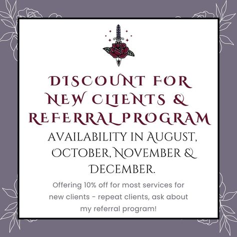 It’s been a minute since I shared my pricing! If you’re looking for an editor, here’s what I offer: - Line Editing - Copy Editing - Developmental Editing - BETA reads - Violent and Spicy Scene Consultation I offer first-time client discounts and have a referral program for repeat clients! Right now I have space for bigger manuscripts in October and November. I also have space for medium manuscripts to novellas for August, September, October, November, and December. Not sure what your ... Developmental Editing, Line Editing, Copy Editing, Referral Program, Indie Author, Self Publishing, Figure It Out, First Time, Right Now