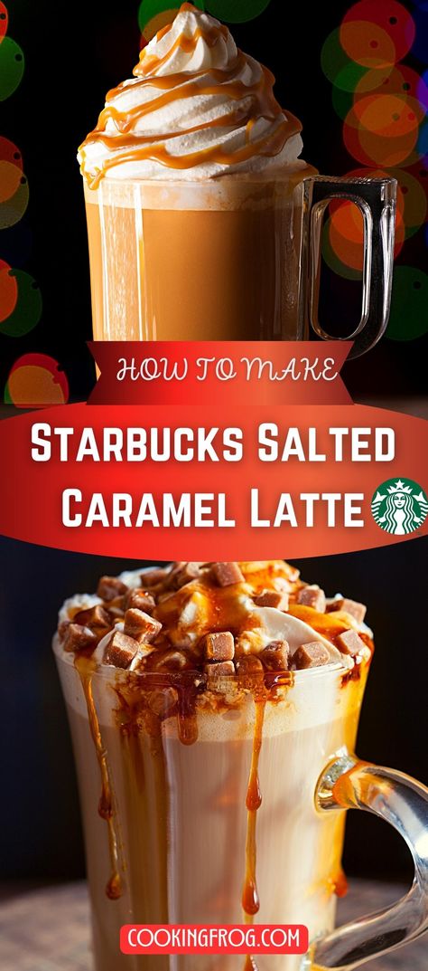 Scooters Caramelicious Recipe, Salted Caramel Starbucks, Hot Caramel Latte, Salted Caramel Latte Recipe, Caramel Latte Starbucks, Caramel Drizzle Recipe, Starbucks Salted Caramel Mocha, Salted Caramel Iced Coffee, Caramel Latte Recipe