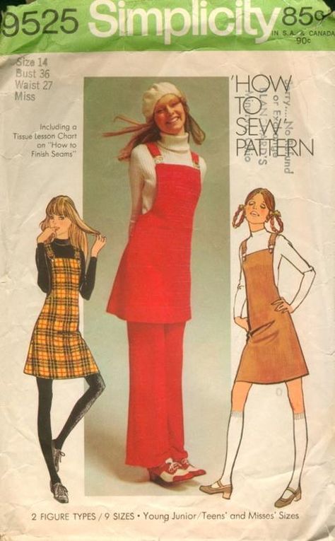 70s Overalls, Flare Pants Pattern, 70s Sewing Patterns, Jumper Pants, 60s 70s Fashion, Pants Sewing, 60s And 70s Fashion, 1970s Style, Jumper Patterns