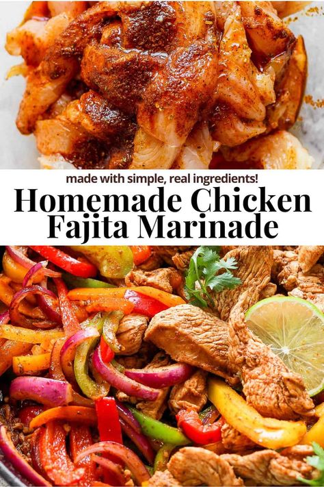 Pioneer Woman Fajita Marinade, Fajita Mix Recipe, Easy Chicken Fajita Marinade, Best Fajita Marinade Chicken, Marinated Chicken Fajitas, Fajita Meat Marinade, Chicken Fajita Sauce, Grilled Chicken Fajita Marinade Recipe, Easy Fajita Marinade