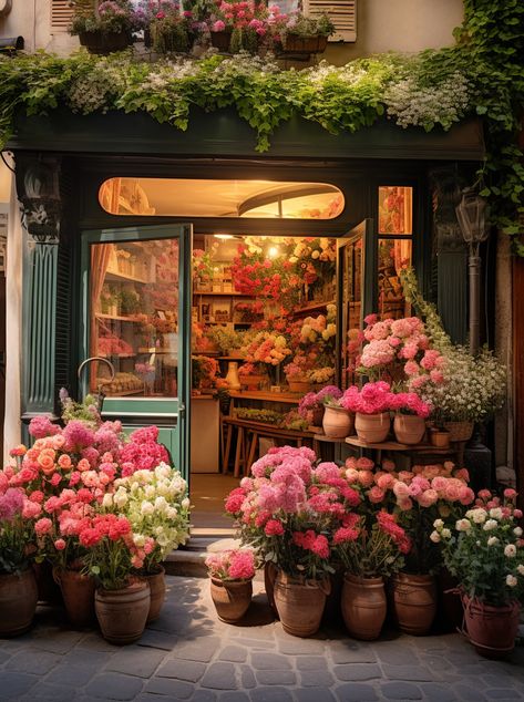 Flower Shop Exterior, Flower Shop Cafe, Rustic Coffee Shop, Italy Project, Flower Shop Design, Fb Cover Photos, Diy Flower Pots, Flower Shops, Christmas Tree Painting