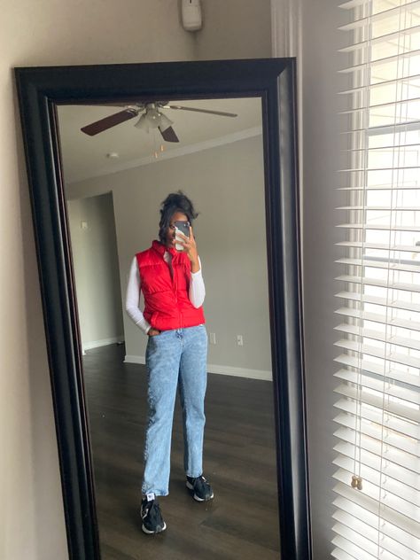 Target Employee Aesthetic, Target Uniform Ideas Outfits, Working At Target Aesthetic, Target Work Outfit Red And Jeans, Target Worker Outfit, Target Outfits Employee, Target Uniform Ideas, Target Employee Outfit, Target Employee Outfit Ideas